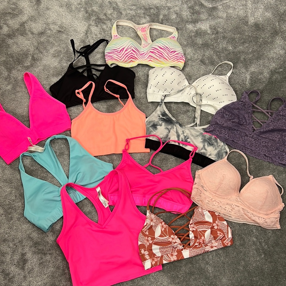 Victorias Secret Pink sports bras